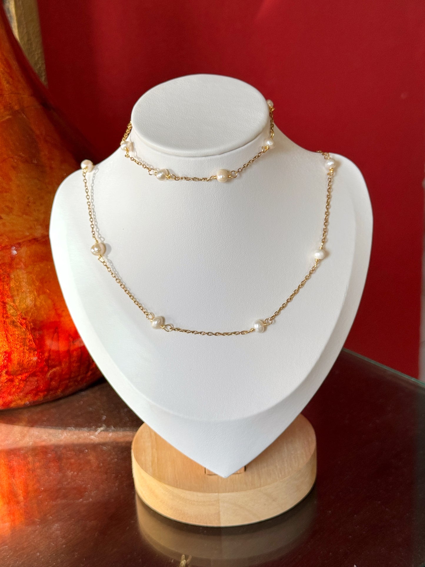 Set Perlas & Cadena