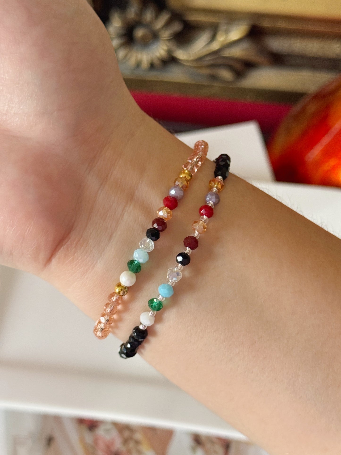Pulsera Salmo 23 cristales