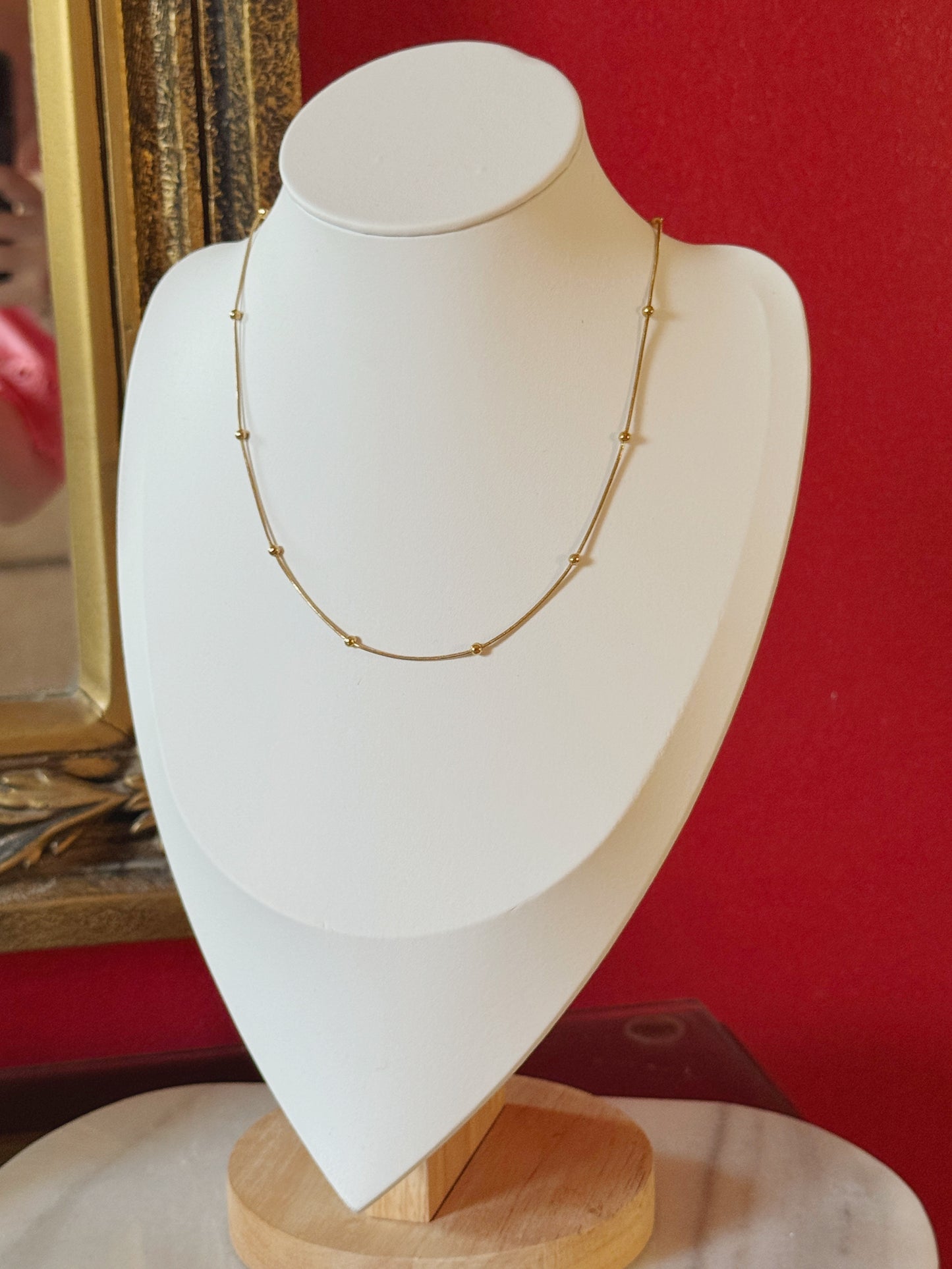 Cadena balines con perla desmontable