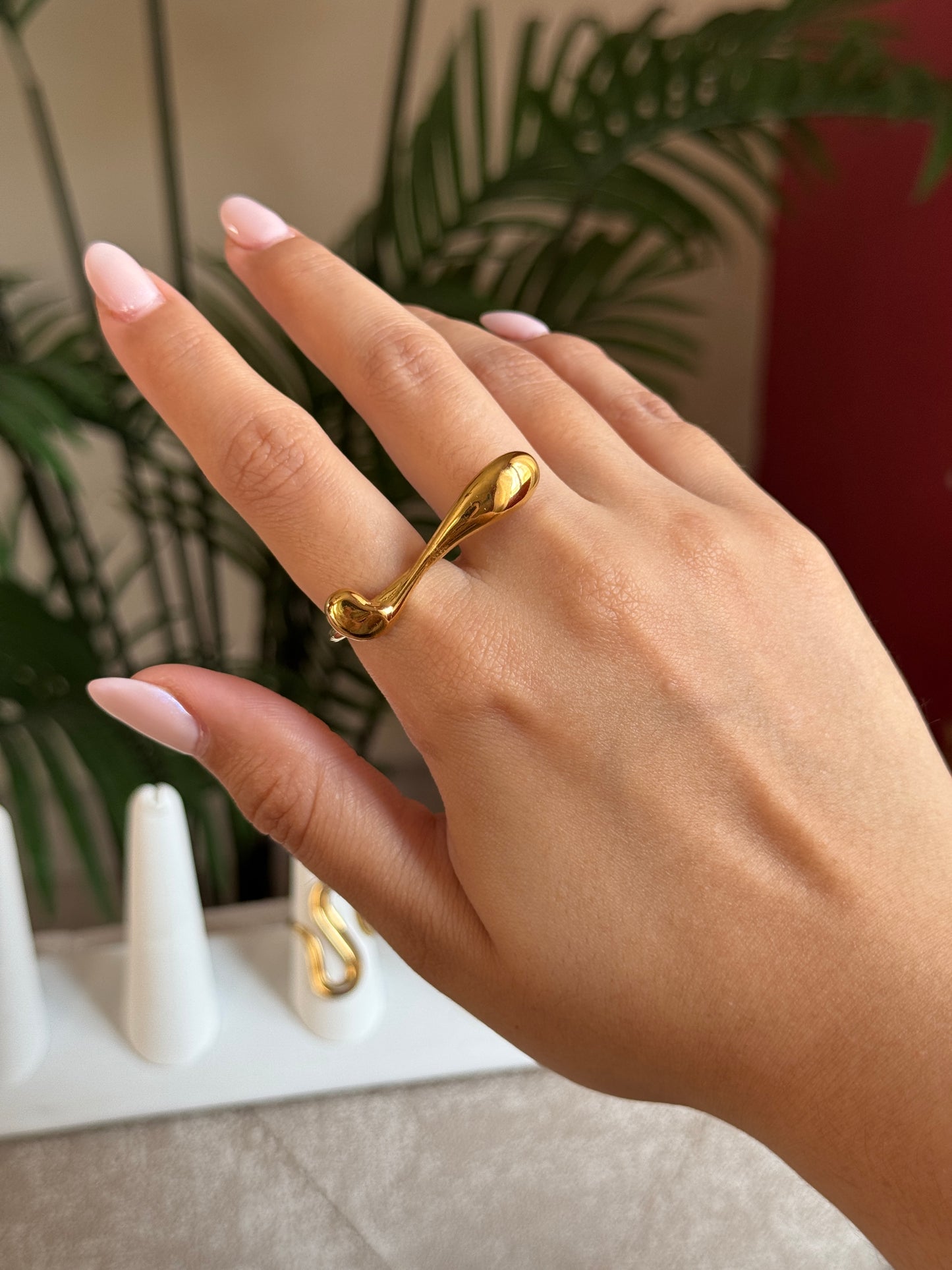 Anillo largo dos dedos