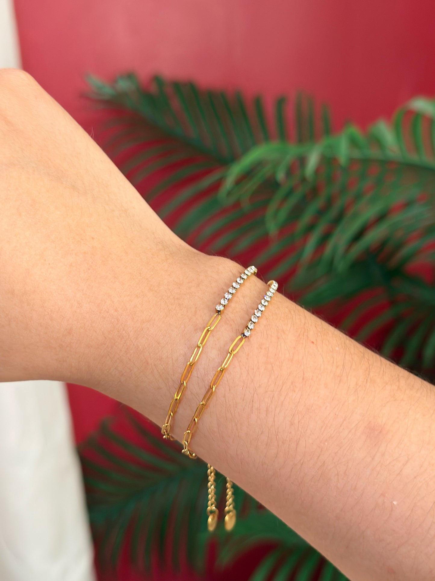 Tennis & Clips bracelet