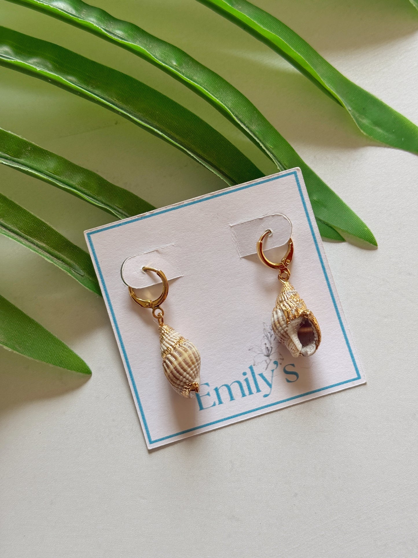 Argollas con caracol