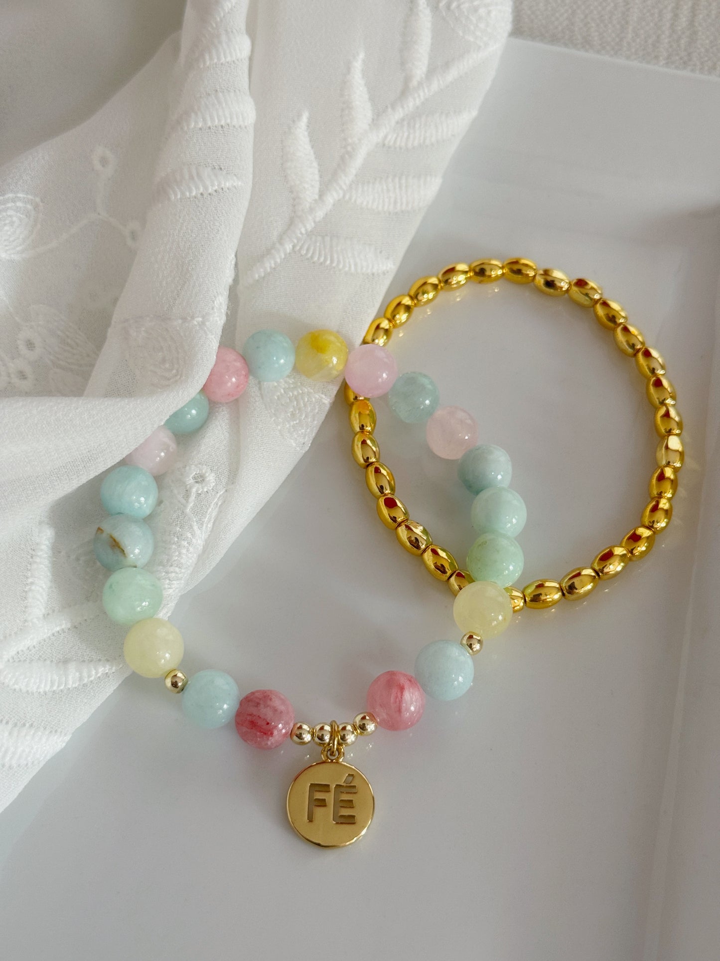 Set Agatas con dije Fe y hematitas