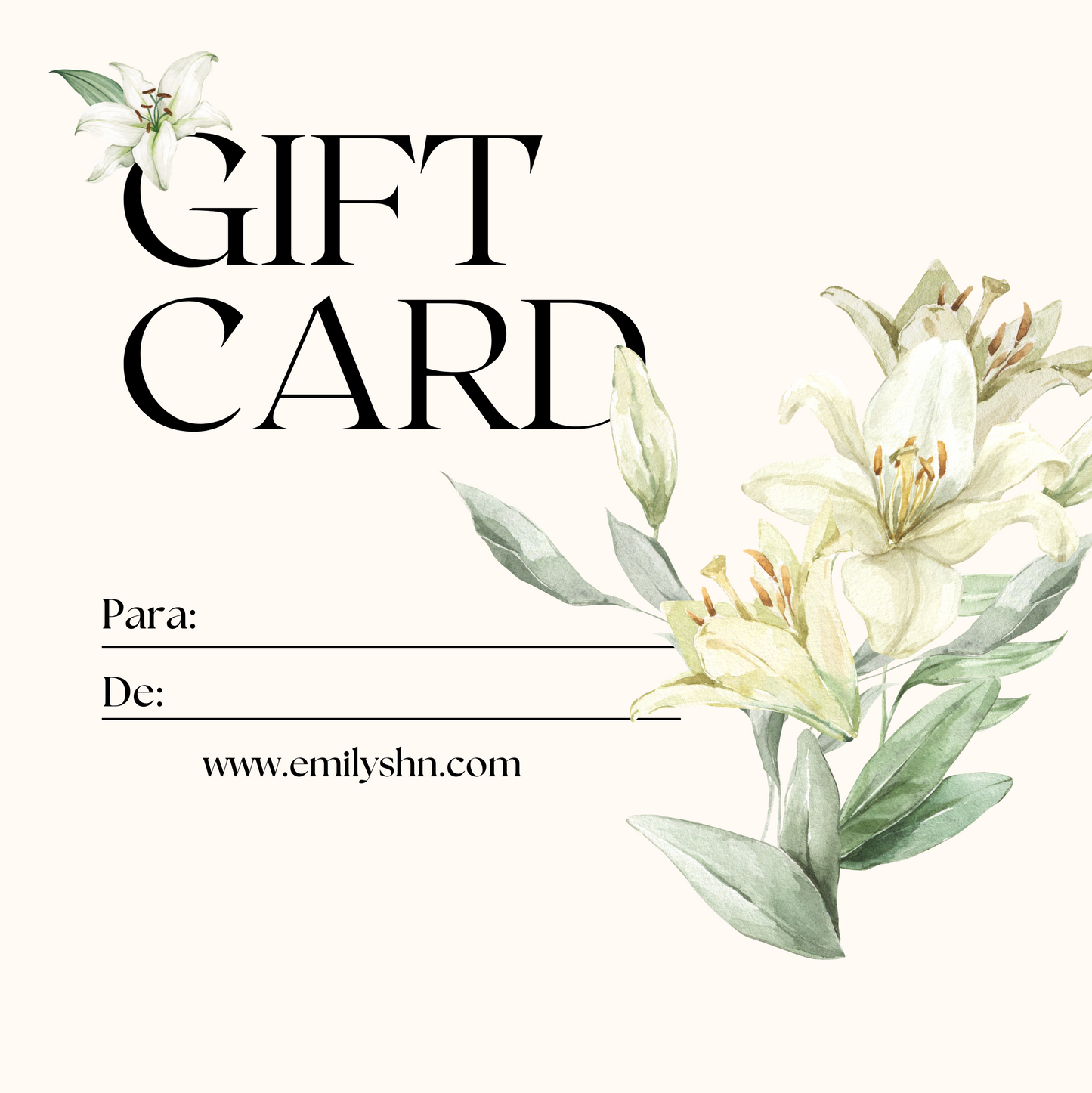 Certificado de Regalo