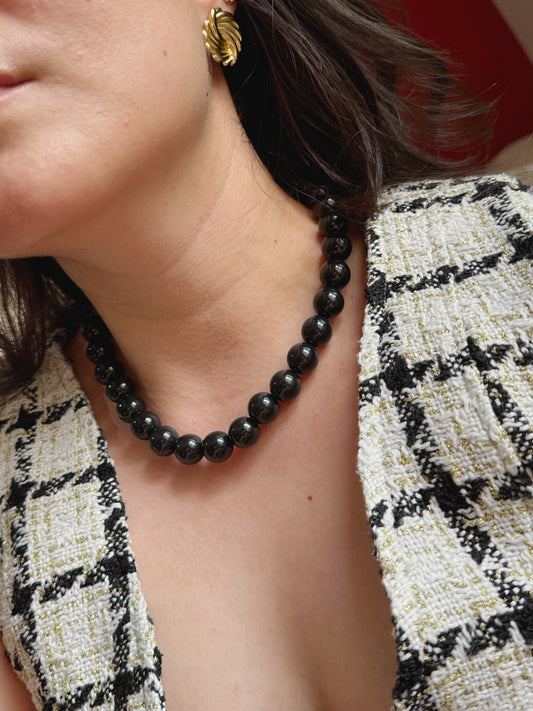 Collar bolas de chicle negro