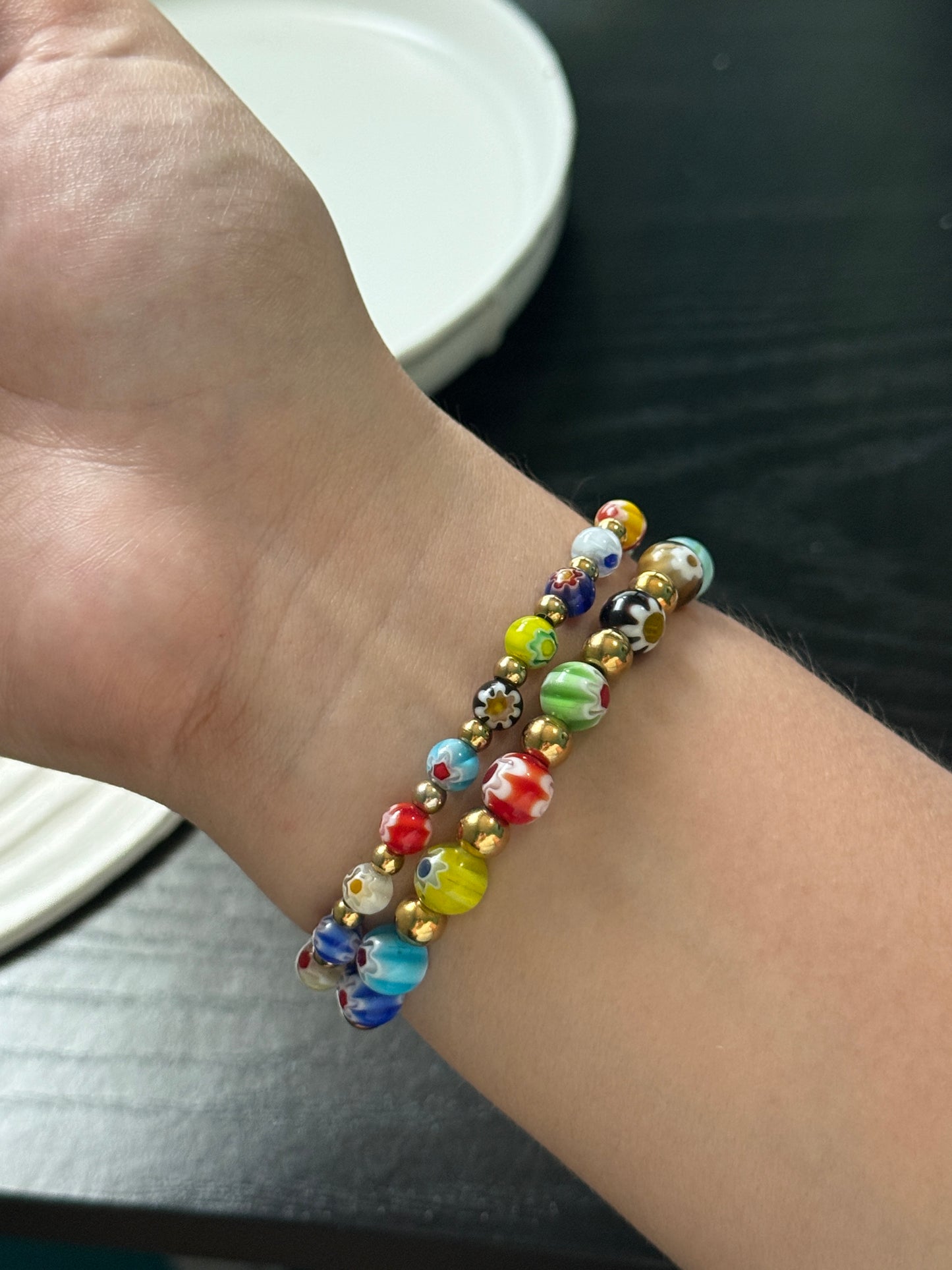 Pulseras millefiori🌸