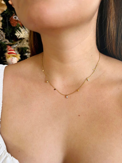 Cadena Dainty Zirconias