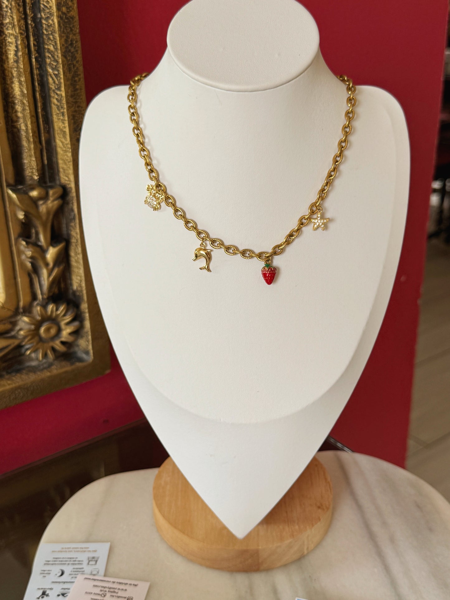 Fresa charms necklace