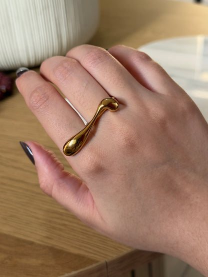 Anillo largo dos dedos