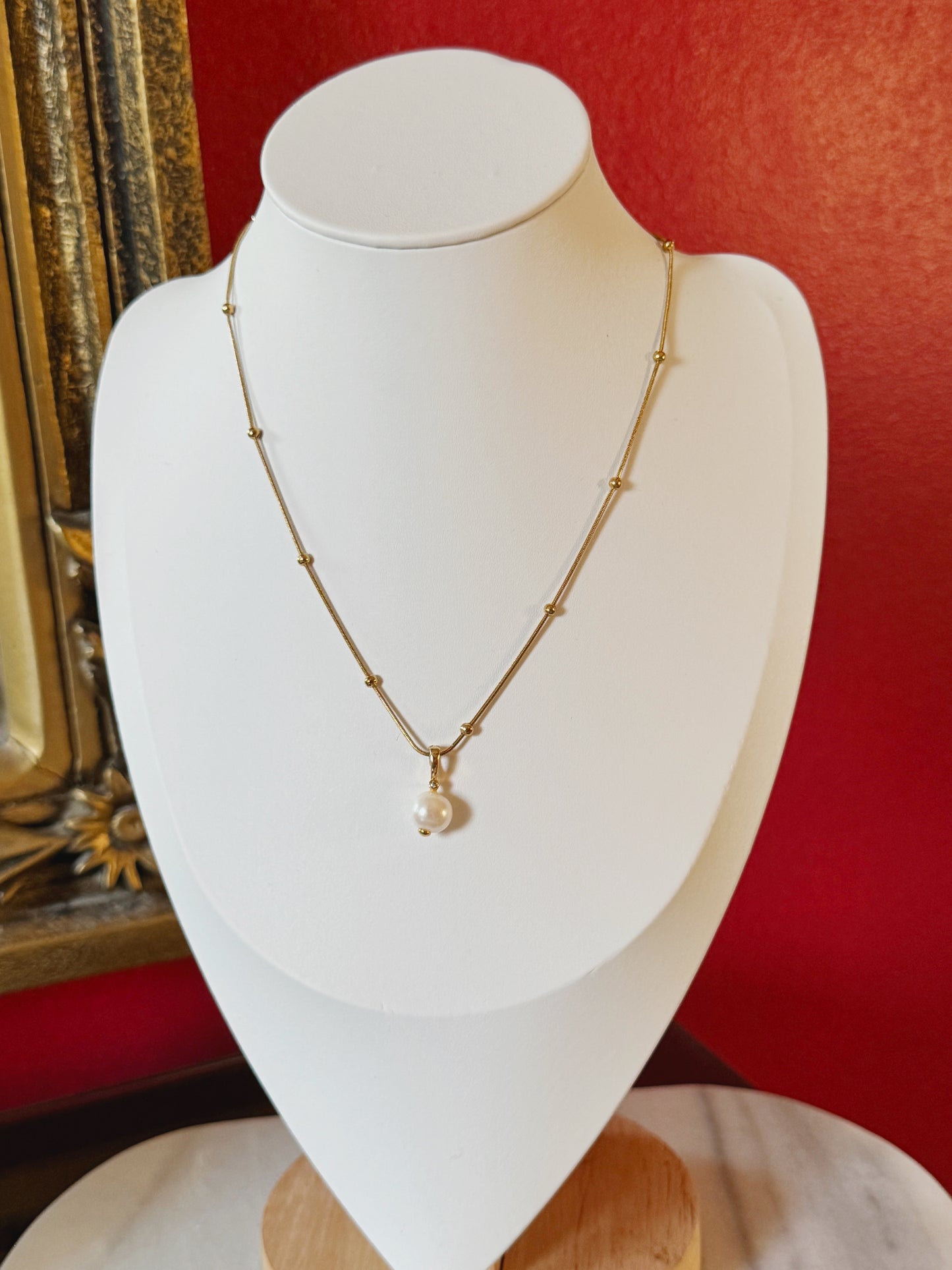 Cadena balines con perla desmontable