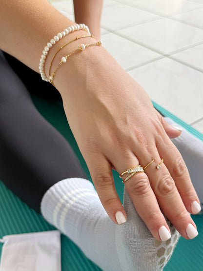 Pulsera con perlas
