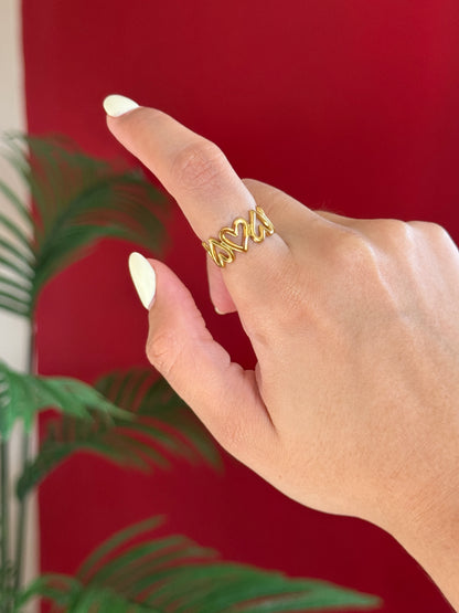 Anillo corazones