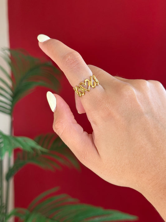 Anillo corazones