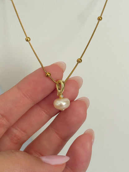 Set Perla studs & cadena Perla desmontable