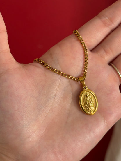 Cadena Medalla La Morenita para hombre
