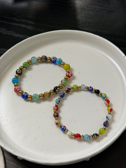 Pulseras millefiori🌸