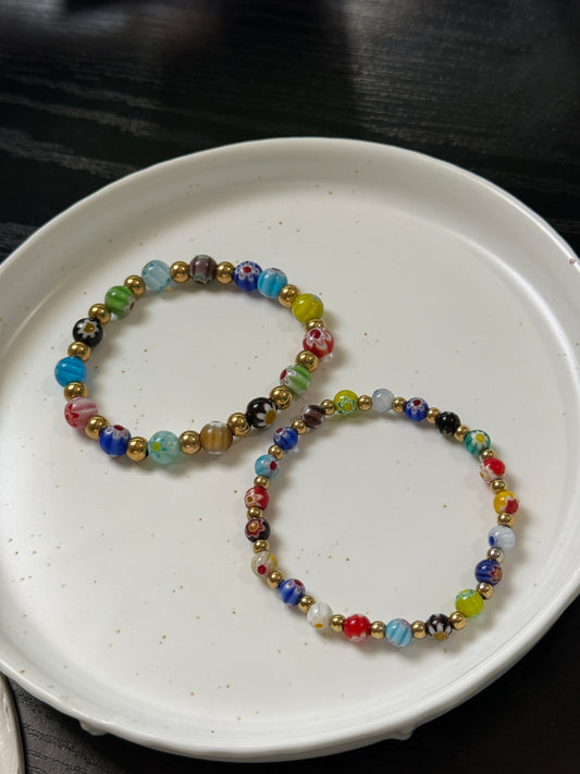 Pulseras millefiori🌸