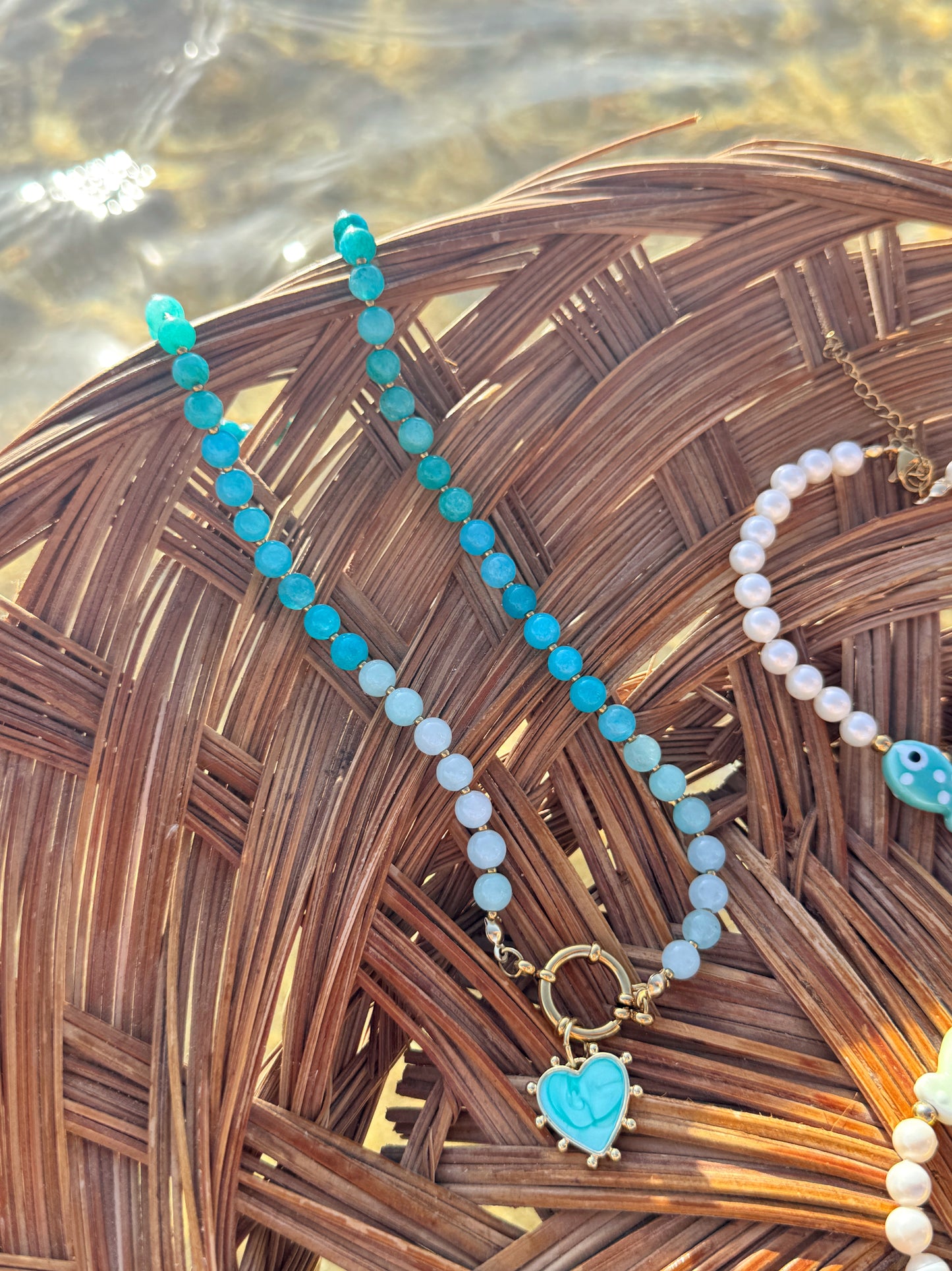 Collar tonos turquesas