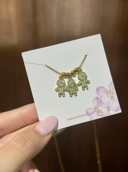 Cadena niños(as) zirconias mini