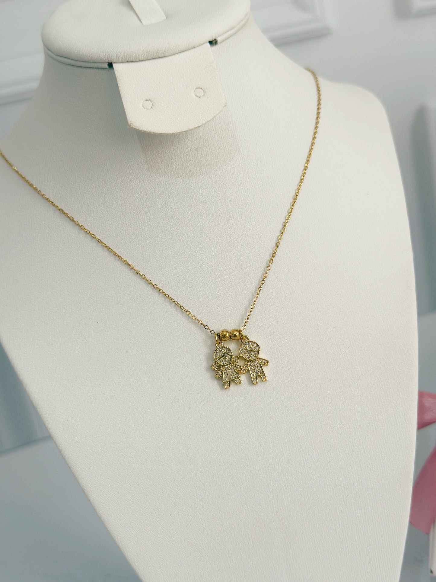 Cadena niños(as) zirconias mini
