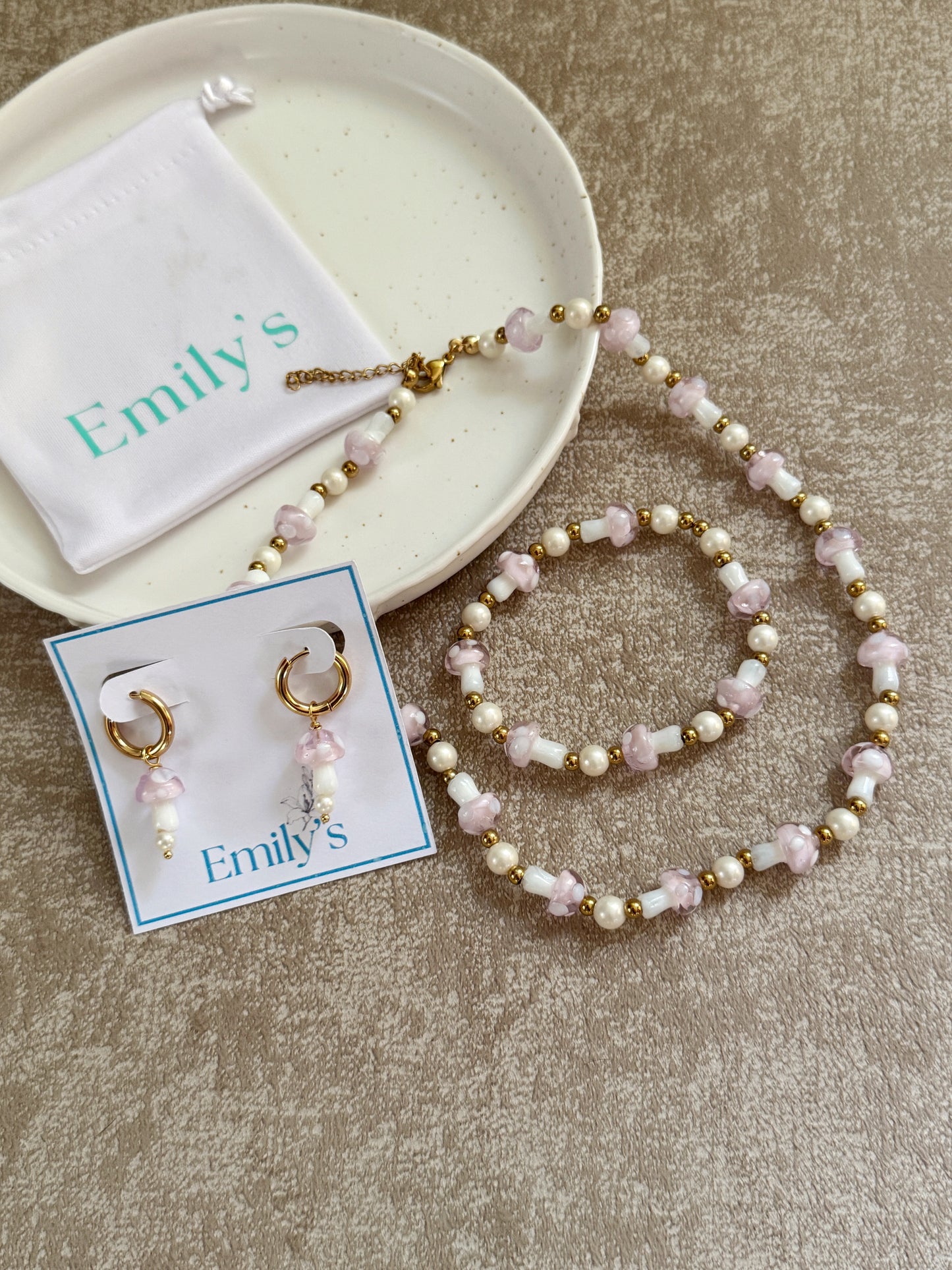 Set honguitos Rosados