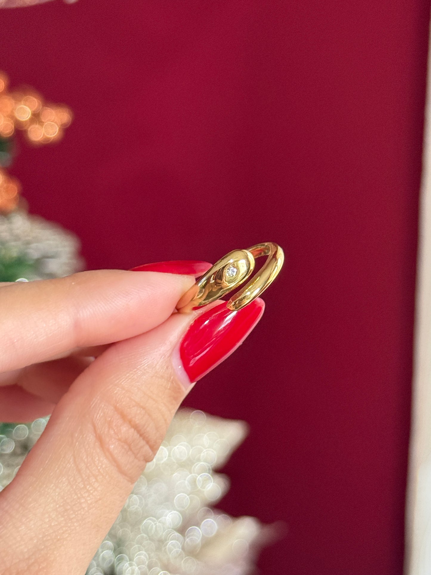 Anillo bold con zirconia