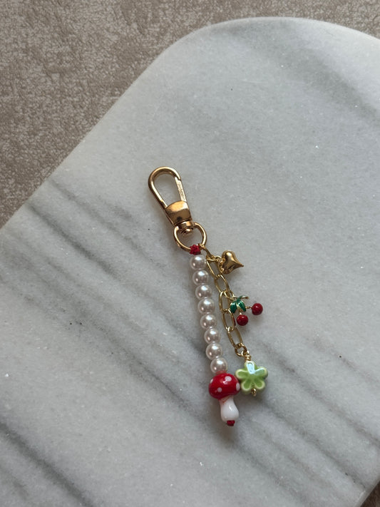 Llavero hongo & cherry