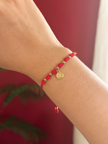 Hilo 7 nudos con medalla San Benito