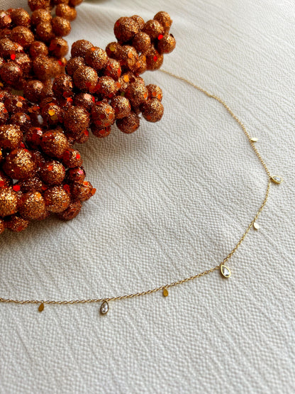 Cadena Dainty Zirconias