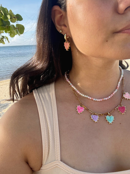 Cadena corazones pasteles