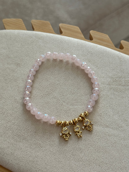 Pulsera cristales con niños