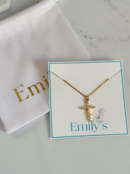 Cadena mini óvalos zirconias