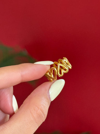 Anillo corazones