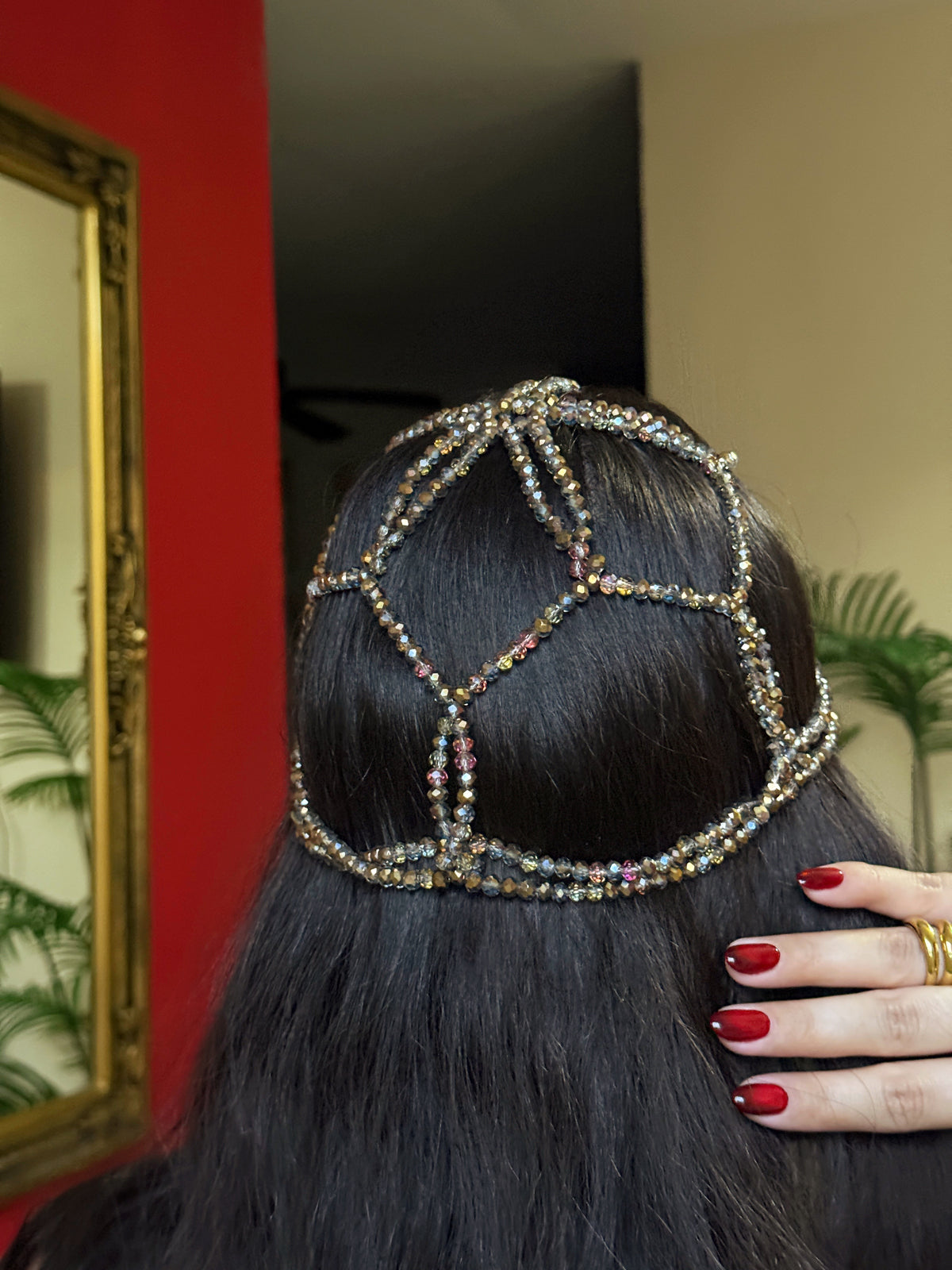 Crystals Headband Bronce