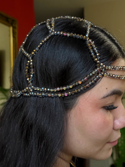 Crystals Headband Bronce