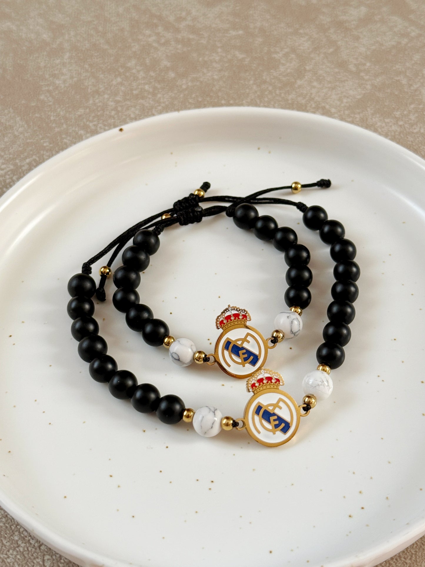 Pulsera ónix mate Real Madrid