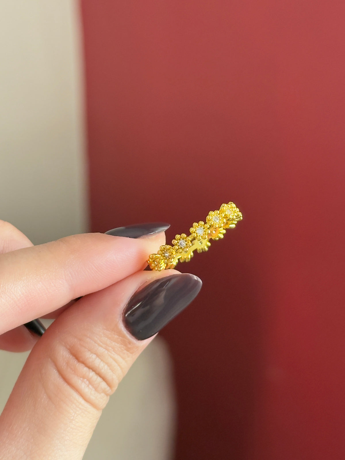 Anillo mini flores