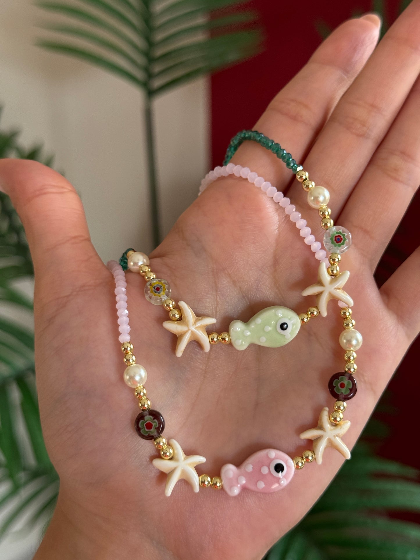 Collar pez con cristales