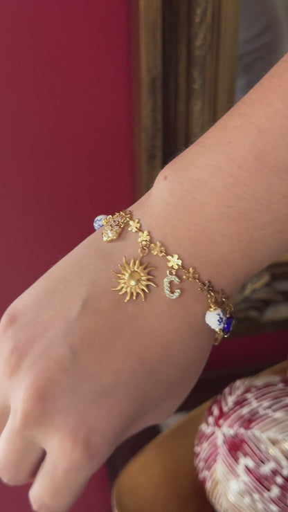 Pulsera Fiori con charms